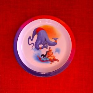 Vintage Melamine Aladdin Disney Kid's Plate Selandia 1990s Retro